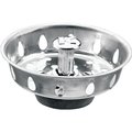 Plumb Pak Basket Strainer with Adjustable Post, 33 in Dia, Stainless Steel, For Most Kitchen Sink Drains PP820-25